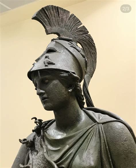 athena bronze statue